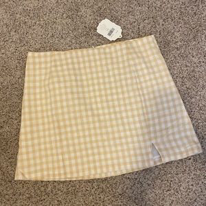 Yellow and White Gingham Alter’d State Skirt